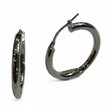 .925 Silver Hoop Earrings 3x20mm S-FR-SSEH3X20R